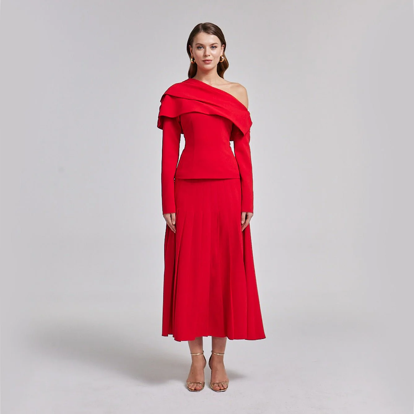 Dropped Shoulder Long Sleeve Top - Image 3