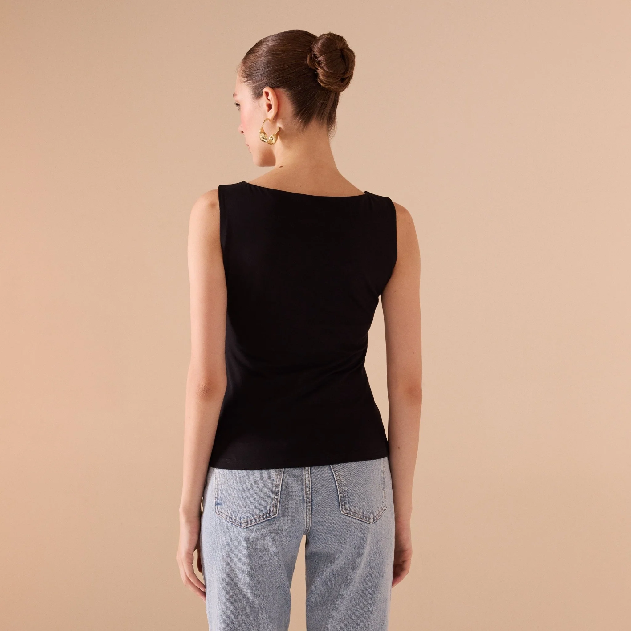 Fitted Sleeveless Cotton Top - Image 6