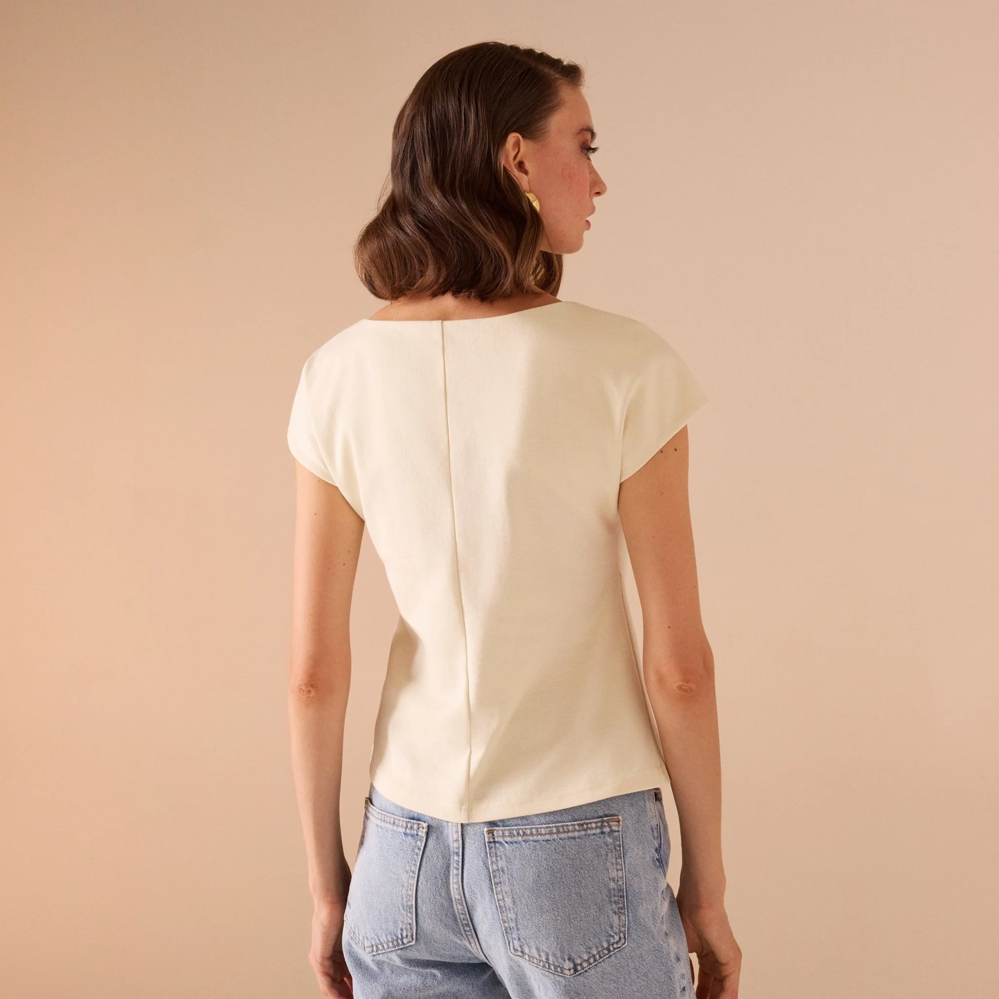 Fitted Waist Cotton Top - Image 3