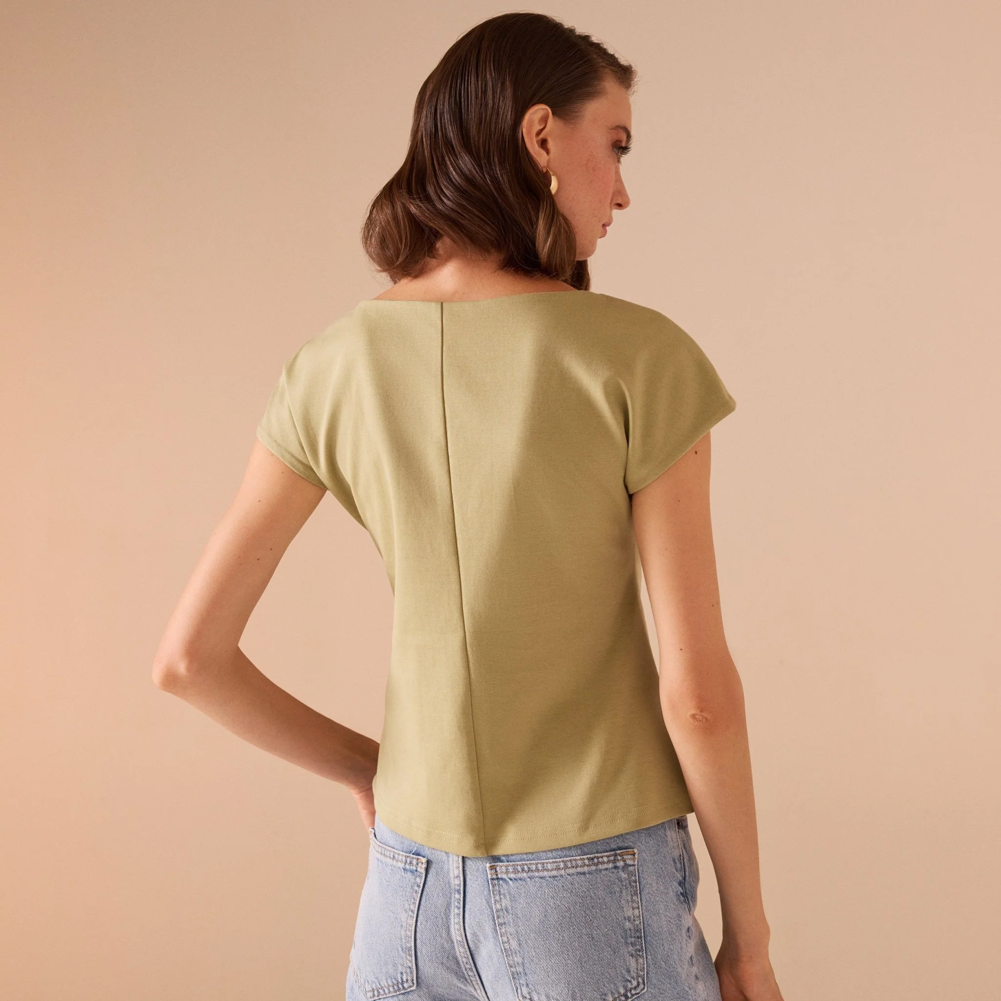 Fitted Waist Cotton Top - Image 8