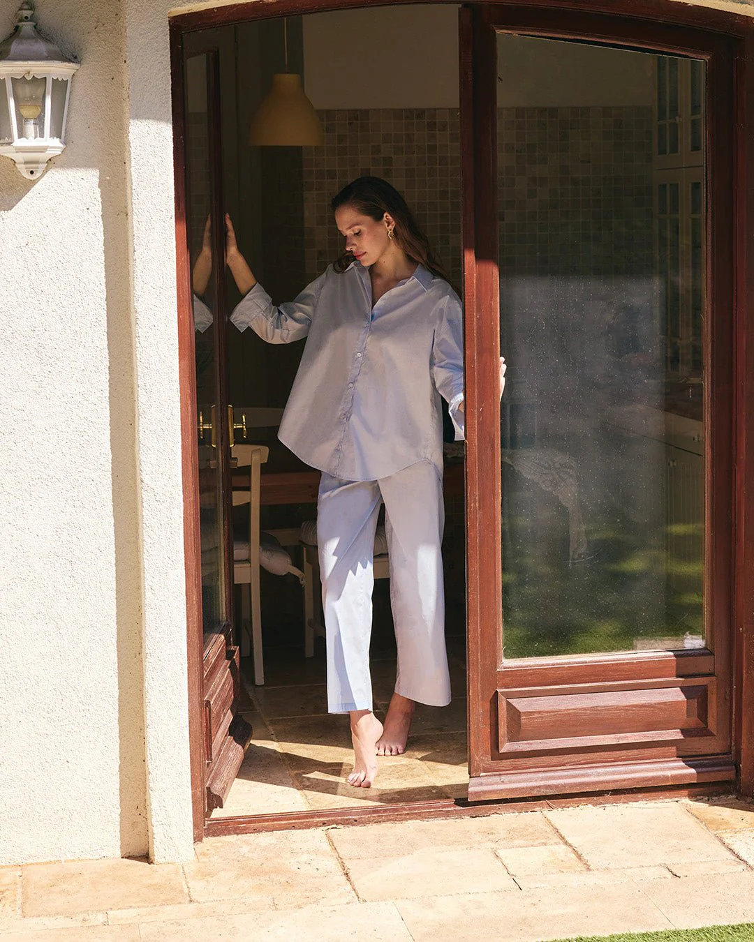 Long sleeve oversize poplin shirt - Image 3