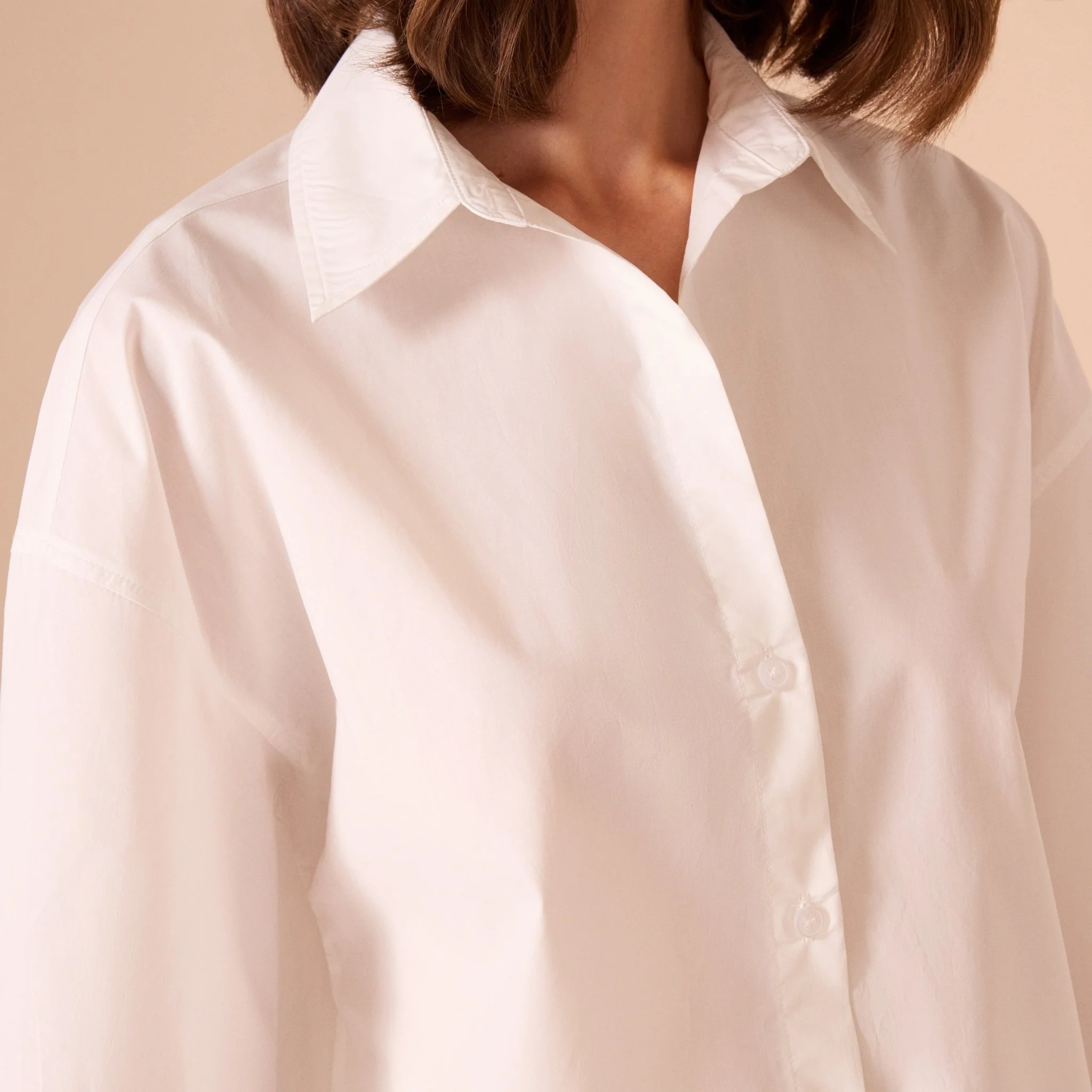 Long sleeve oversize poplin shirt - Image 9